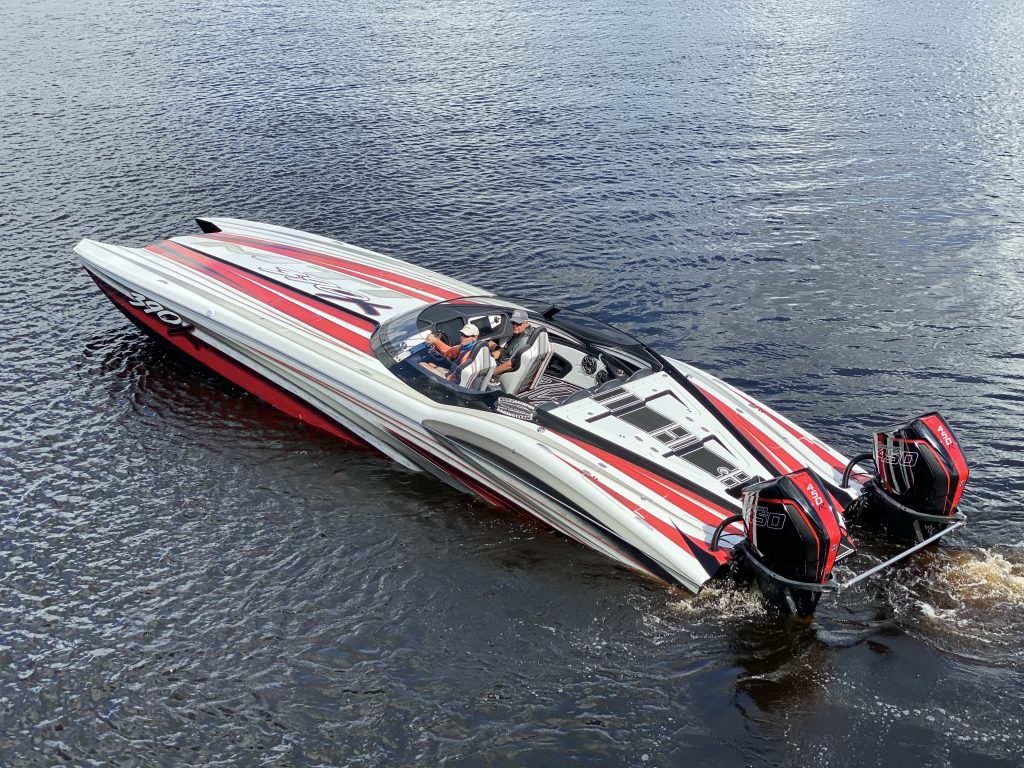 MTI Unveils 390X Outboard Catamaran at Private Miami Event Powerboat